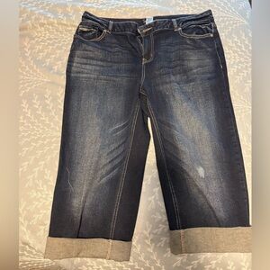 Maurice’s Dark Blue Women's Size 13/14 cropped Jeans